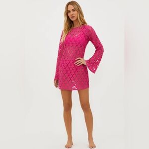 Beach Riot Pink Swim Coverup